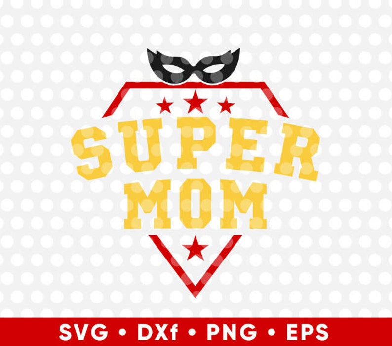 Download Super Mom SVG Silhouette Design SuperHero Mom Mother's Day ...