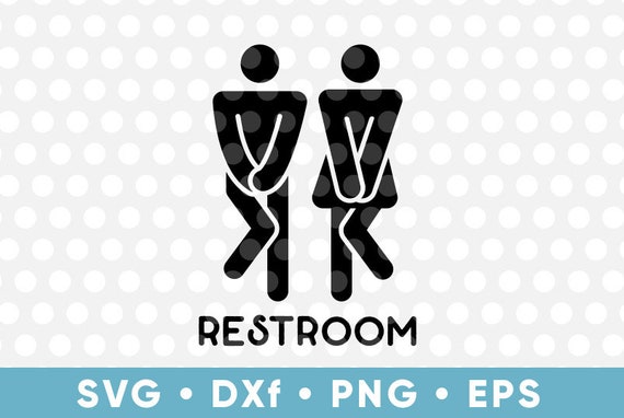 Download Restroom Svg Cutting File Cute Man Woman Bathroom Svg Toilet Etsy