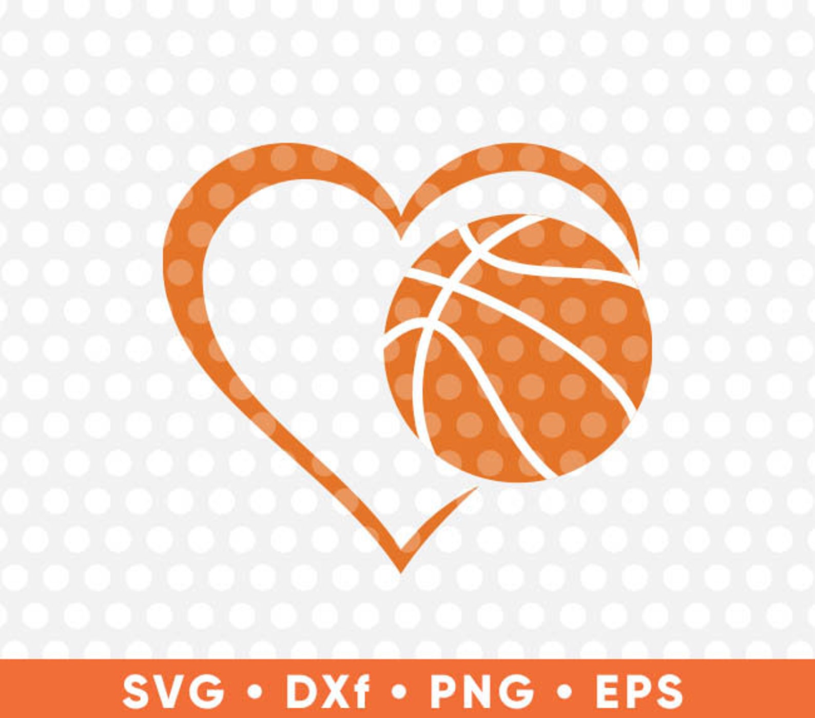 Basketball Love SVG Instant Download File Basketball Love Etsy