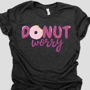 Donut Worry Be Happy Cute Donut SVG Cut File Cricut Funny - Etsy