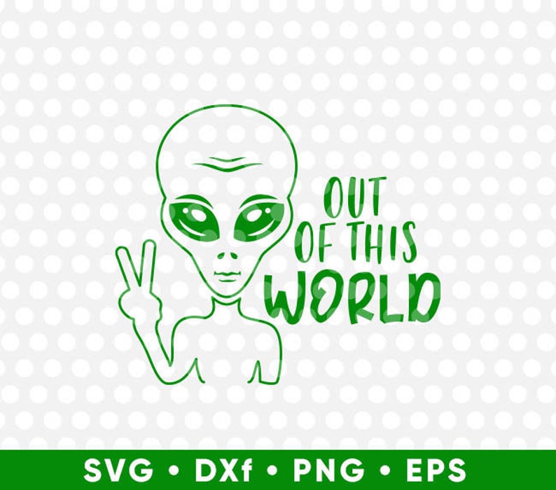 Download Cute Alien SVG Cut Files Cricut Files Funny T-Shirt svg Cut | Etsy