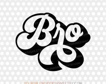 Broer SVG gesneden bestand T-shirt digitale download clipart Cricut silhouet Moederdag familie broers beste vrienden Little Big Bro