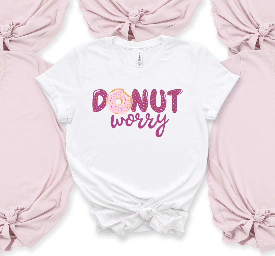 donut worry be happy t shirt