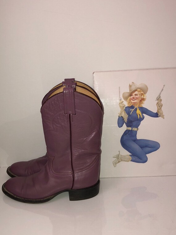 purple cowboy boots