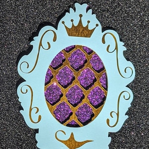 Aladdin Inspired SVG Mirror, Jasmine Cupcake Topper SVG, Aladdin 3D Cake Topper, Princess Jasmine Cake Topper, Jasmine Theme Birthday Decor
