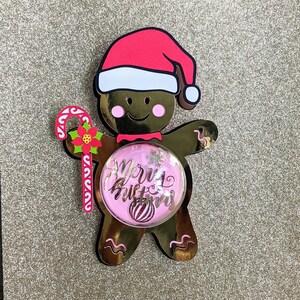 Gingerbread Girl Ornament, Christmas SVG, Cut File Gingerbread Ornament, Decoracion De Navidad, Candy Ornament