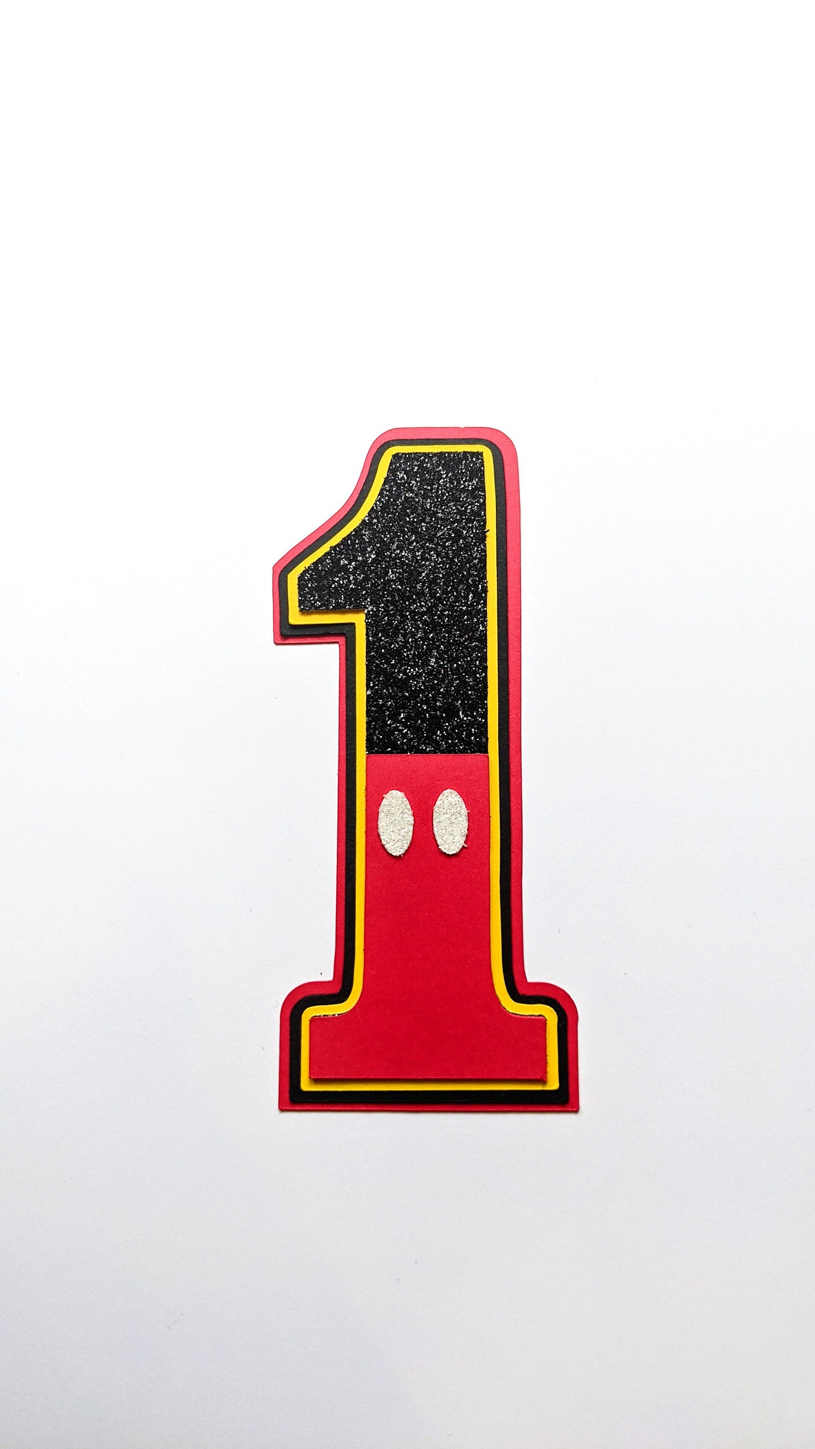 Mickey Inspired Number 1 SVG First Birthday Cupcake Topper | Etsy