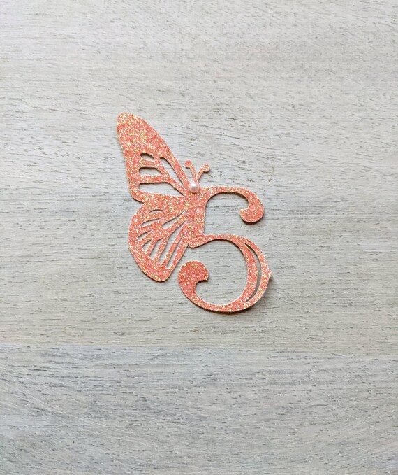 Download Butterfly 5th Birthday Svg Cupcake Topper Butterfly Theme Svg Etsy PSD Mockup Templates