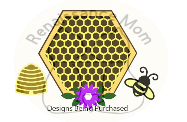 Download Bee Banner Or Cake Topper SVG File for Cricut & Silhouette ...
