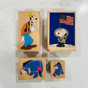 Stempel - Space Snoopy Stempel - Wellenförmiger Stempel - Eeyore Stempel