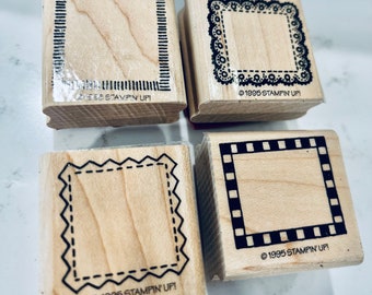 Stampin' Up *Retired* Border Stamps Set of 4 - Frame Stamp