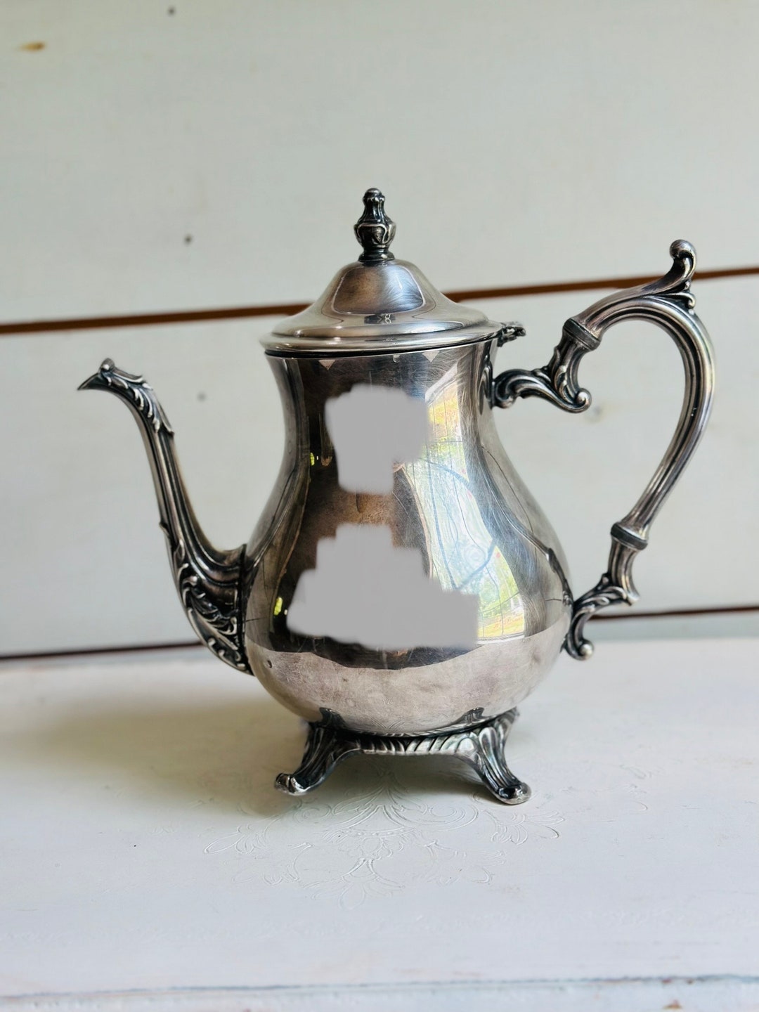 Vintage Silver Tea Pot Antique Silver Tea Pot Tea Pot Etsy
