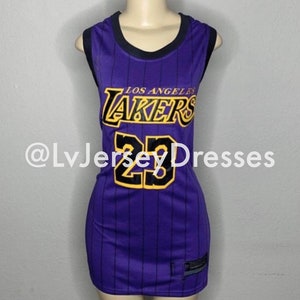 LA Lakers Jersey Dress: #23 James - (Purple) LA Lakers Jersey Dress: #23 James - (Purple)