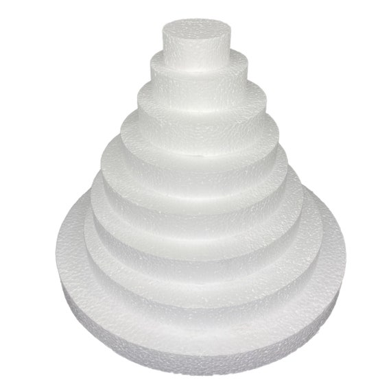 Round Smooth Foam Disk Circles Smooth Styrofoam Polystyrene Etsy