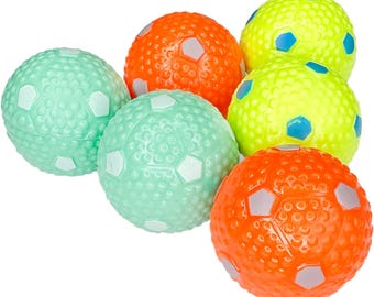 6 PCS Latex Balls for Small and Medium Size Dogs - for Automatic Dog Ball Launcher, Playing Fetch, and Dog Toy