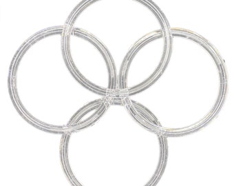 3" inch Clear Plastic Ring For Arts & Crafts, DIY's, Napkin Holders, scarf hangers, gnome towel holders