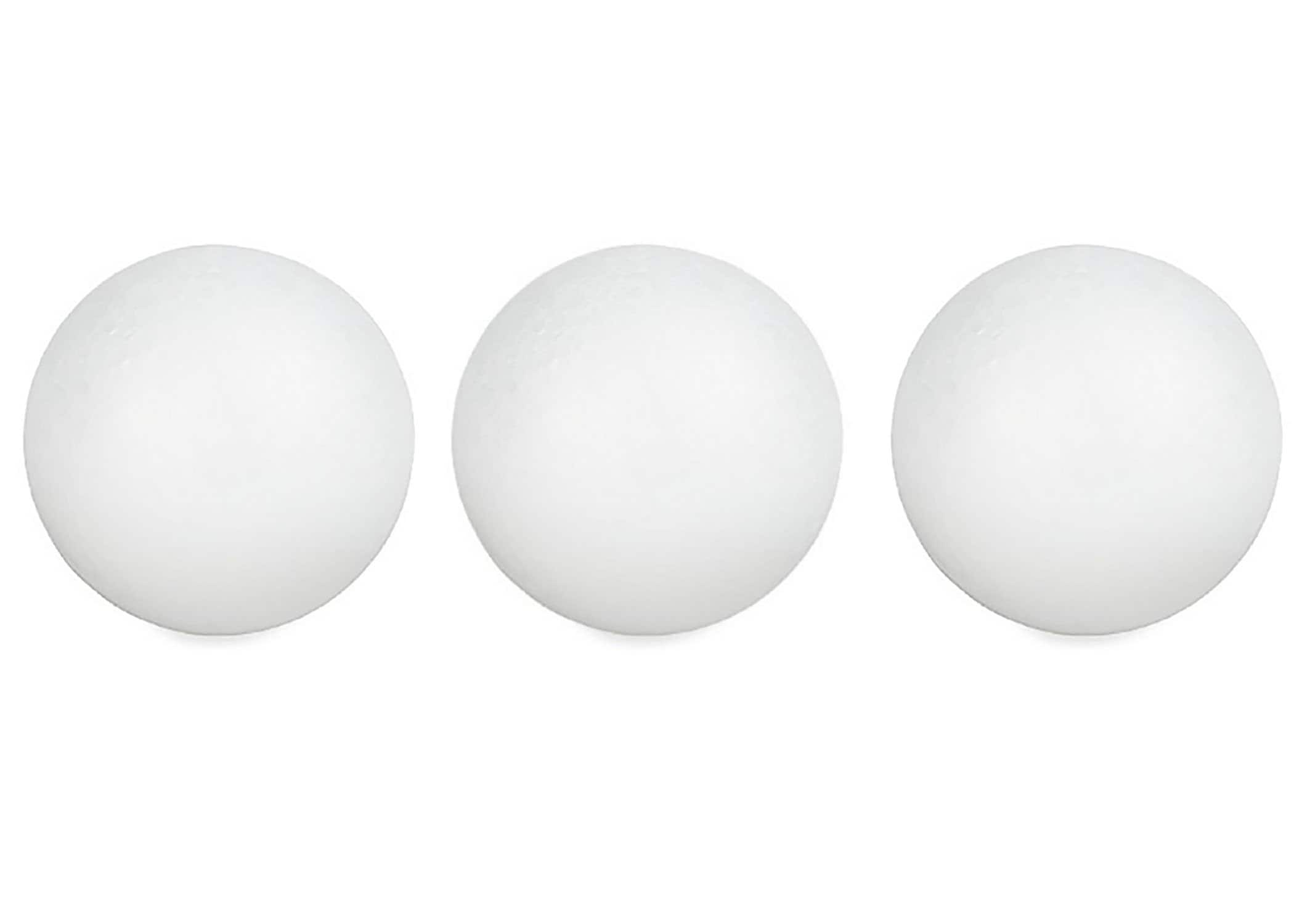 Smooth Desert Foam Half Ball White Half Round Styrofoam Foam - 8, Set of 4