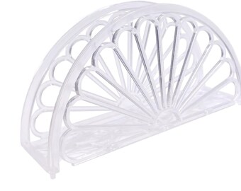 5.75 Inch Clear Plastic Napkin Holder For Party Tables - 24 Pieces