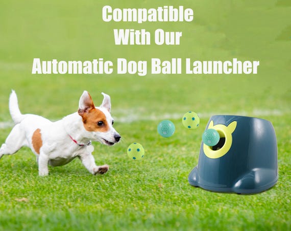 Automatic Dog Ball Launcher With 15 Mini Tennis Balls – Adjustable Distance (10, 20, 30 Ft) For Small Dogs | Indoor/Outdoor