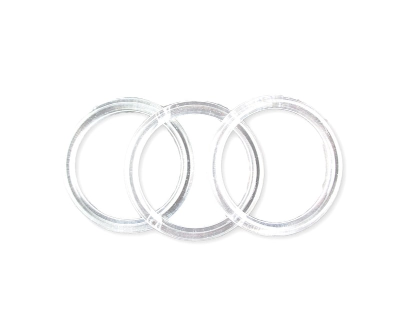 Anillos de plástico transparente 12 piezas Para artes y Etsy España