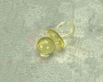 24 Pcs 1.75" Yellow Pacifiers Baby Shower Party Game Decoration Wedding Favors craft game