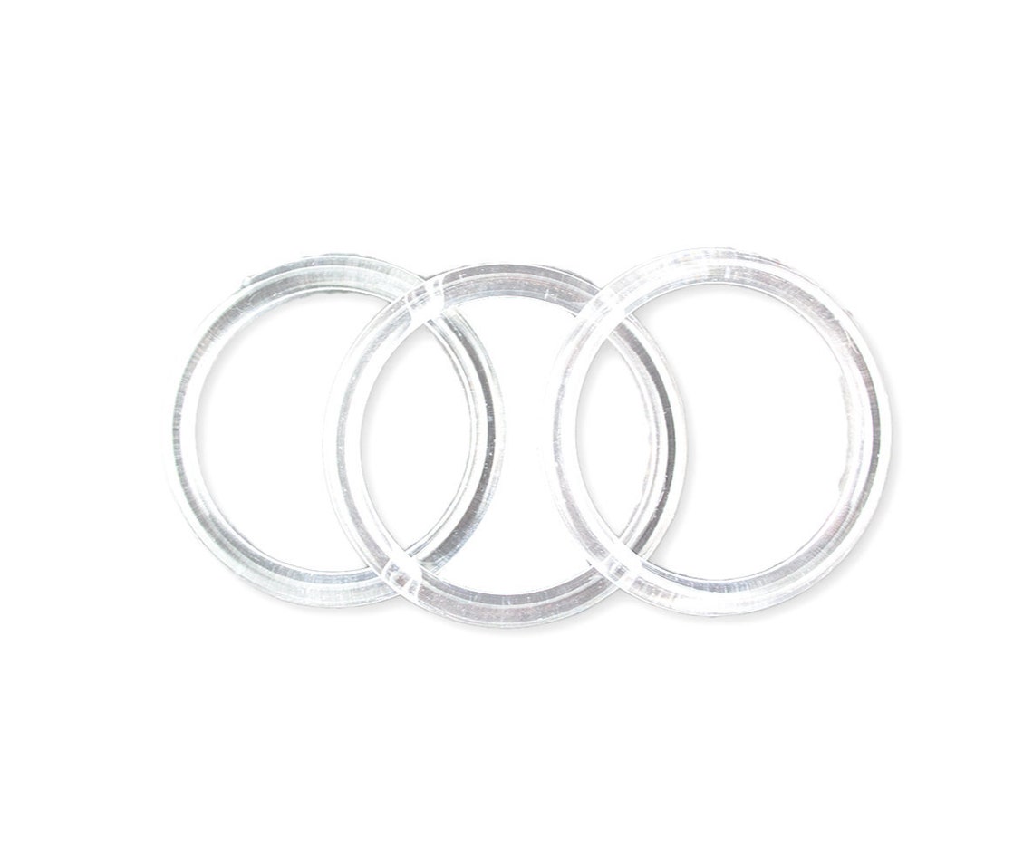 1.75 Clear Plastic Rings 144 Pieces Etsy UK