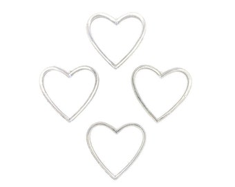 Plastic Heart Rings 12 Pieces - for Arts & Crafts, DIY's and Valentine Day (3" Inch Ring)