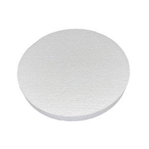 6 Piece - Smooth Foam polystyrene Circle Disc, For DIY's  and arts and crafts