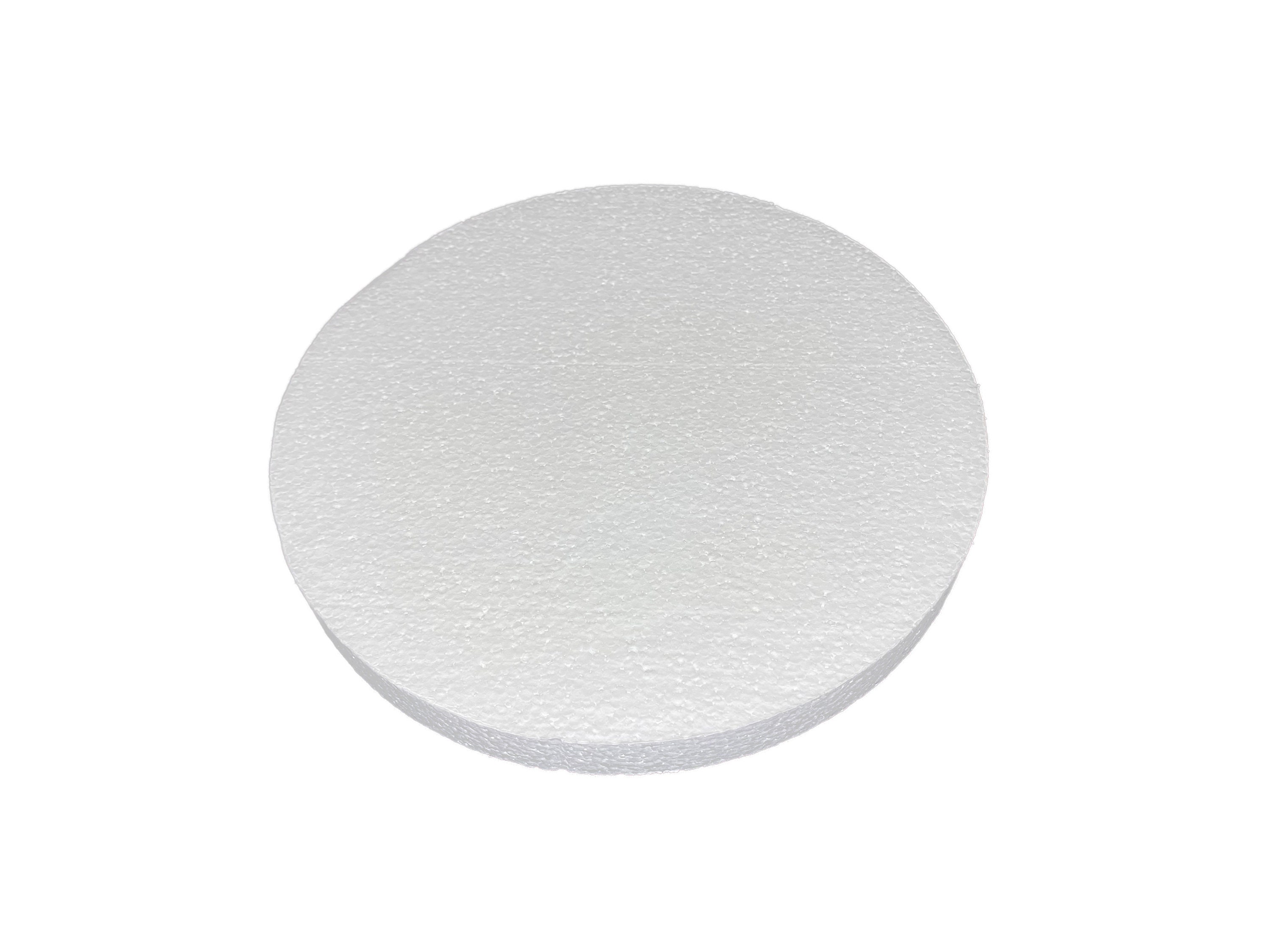 18 Pack 5 Inch Foam Circles for Crafts (1”Thick) Round Foam Disc Craft Foam  Circle for DIY Art Projects (White)