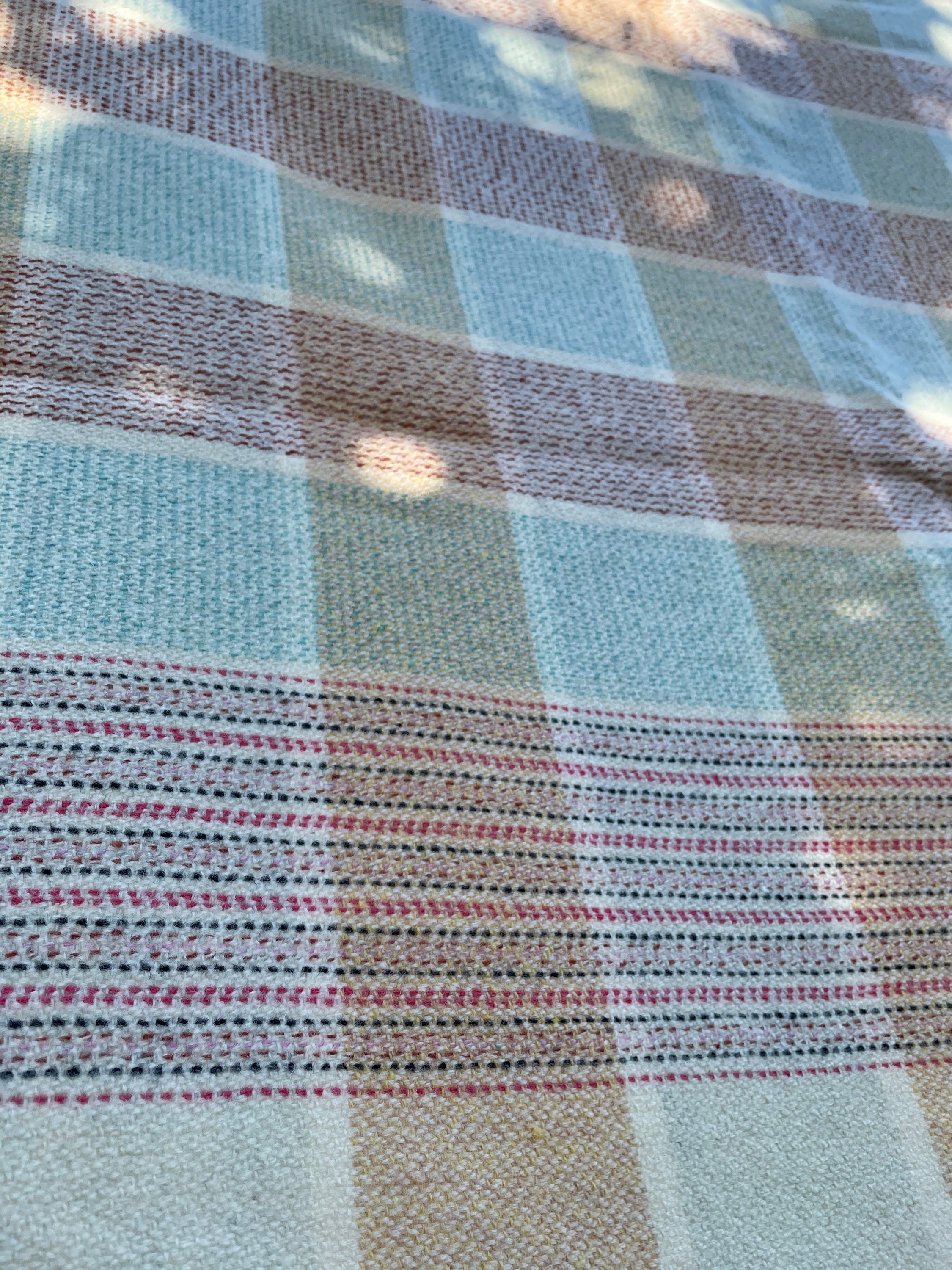 Traditional Vintage Welsh Wool Blanket Carthen Fringed in Etsy