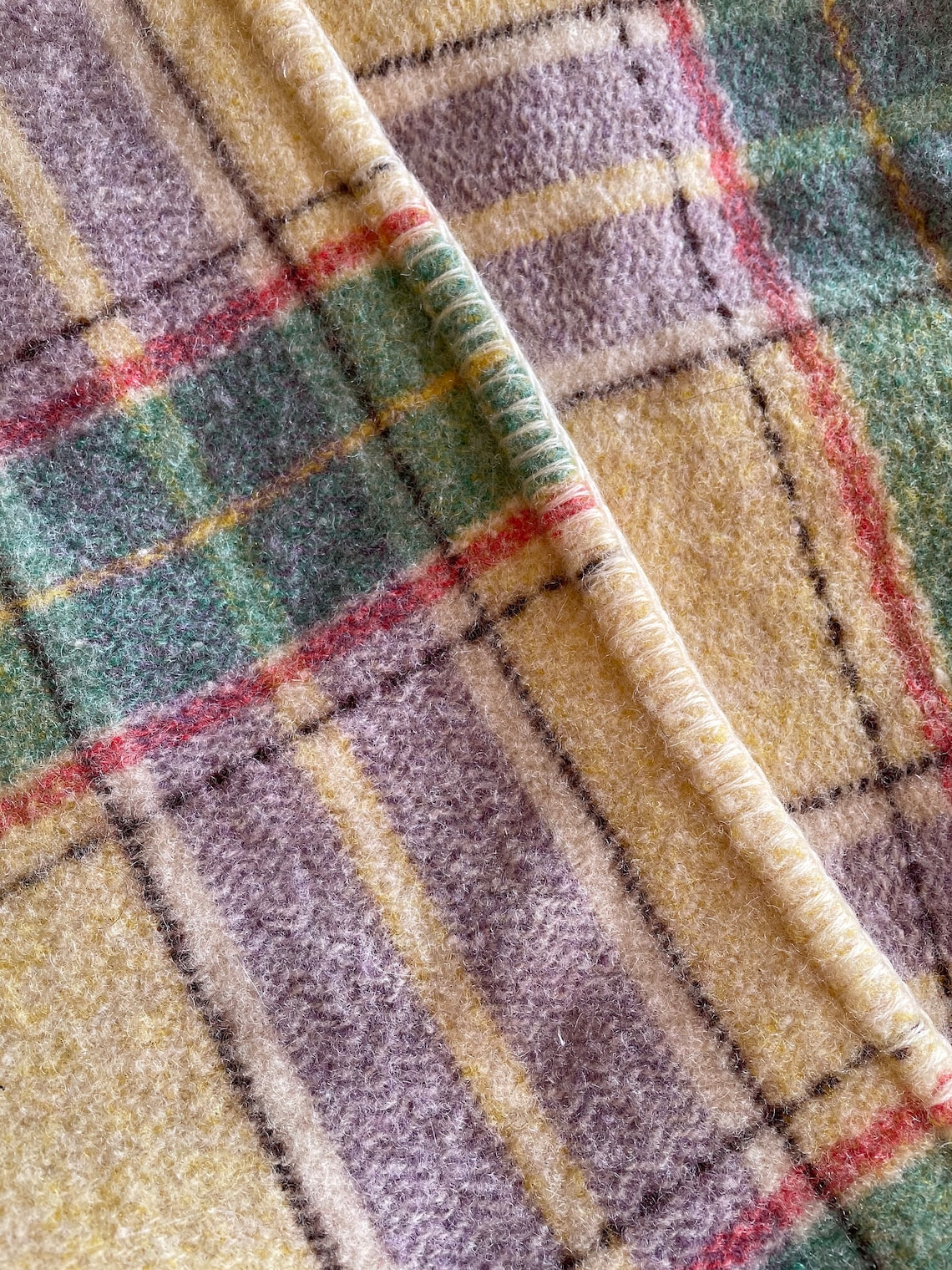 Gwili Mills Traditional Vintage Welsh Wool Blanket Carthen in Etsy UK
