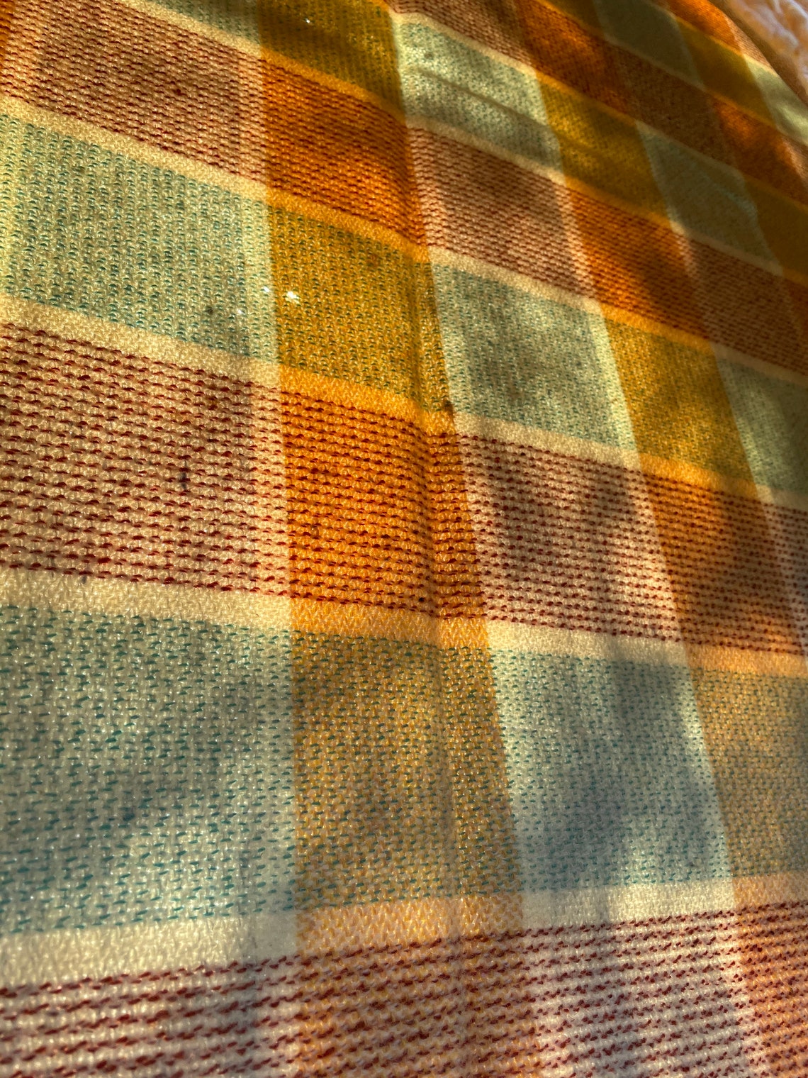 Traditional Vintage Welsh Wool Blanket Carthen Fringed in Etsy