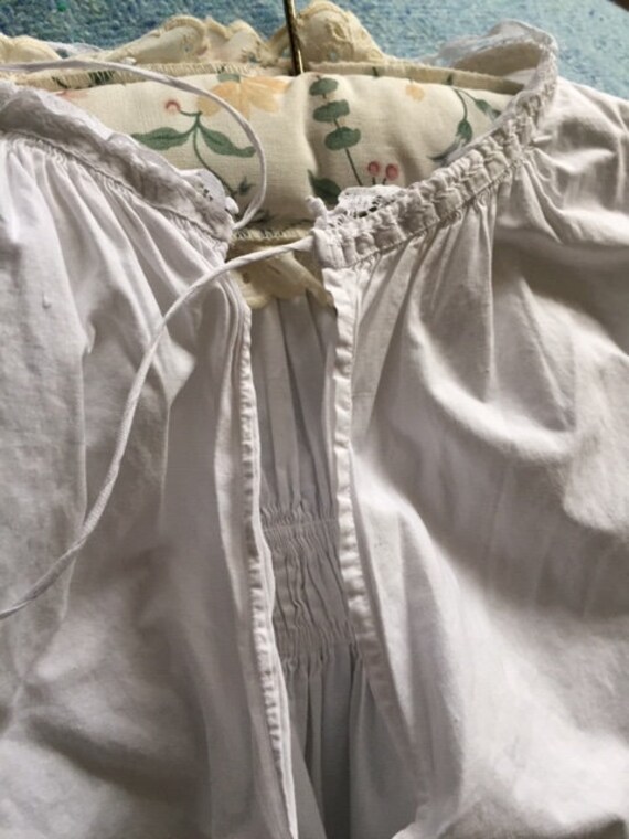 Antique cotton christening gown with hand embroidery … Gem