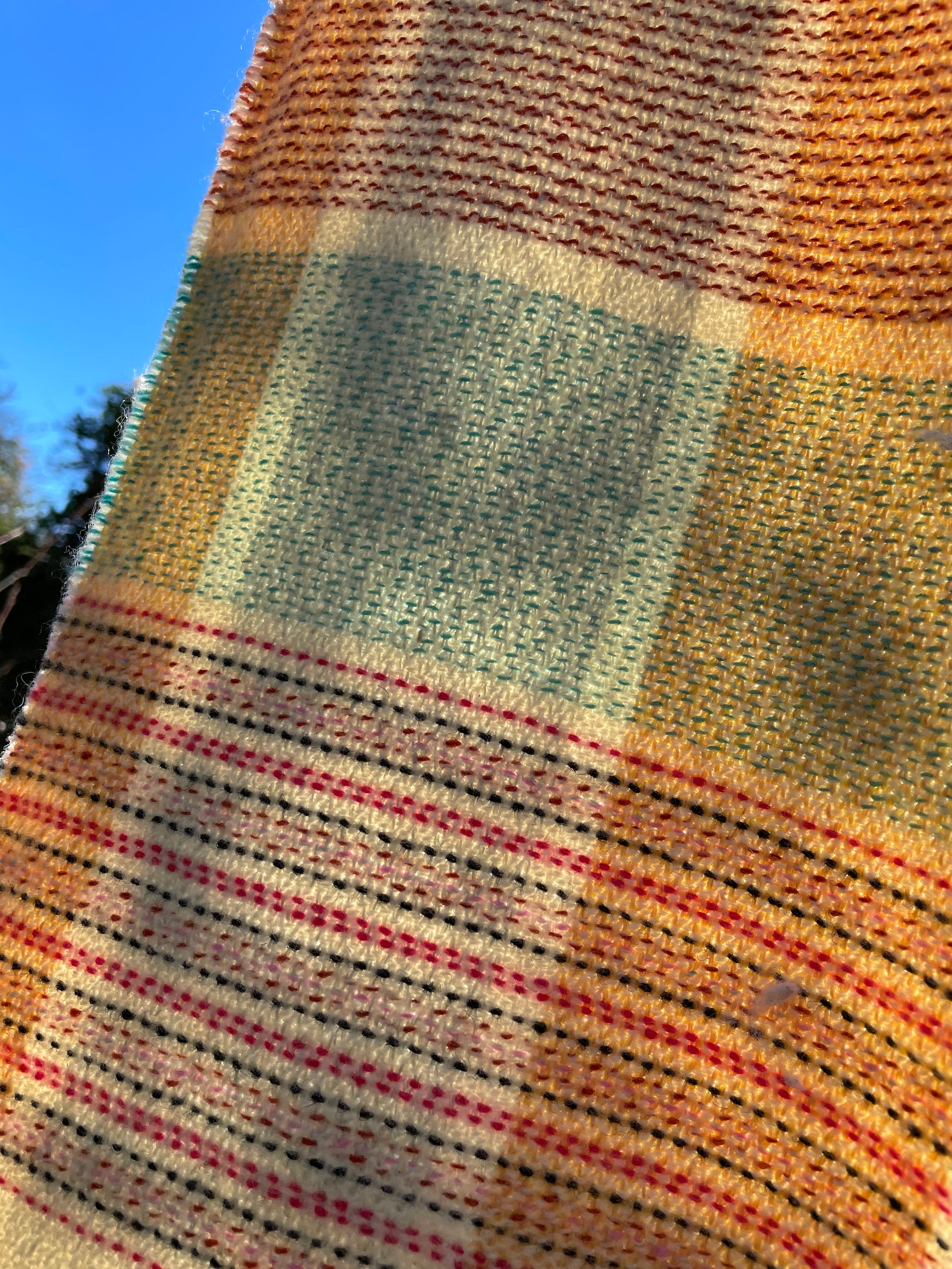 Traditional Vintage Welsh Wool Blanket Carthen Fringed in Etsy