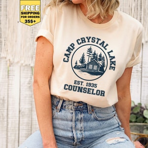Camp Crystal Lake, Friday The 13th tshirt, camp crystal lake shirt, mrs voorhees, horror movie shirts, horror fan gift, horror movie gifts