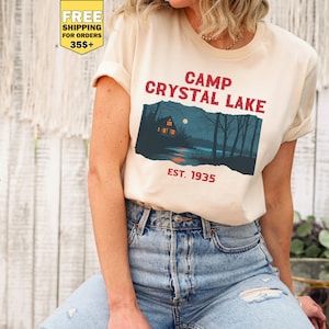 Camp Crystal Lake, Friday The 13th tshirt, camp crystal lake shirt, mrs voorhees, horror movie shirts, horror fan gift, horror movie gifts