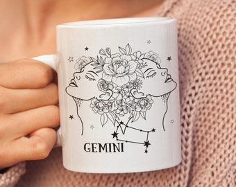 Astrology Coffee Mug 11oz | Gift For Her | Astrology Gift | Gemini Mug | Birthday Gifts | Zodiac Mug | Horoscope Mug