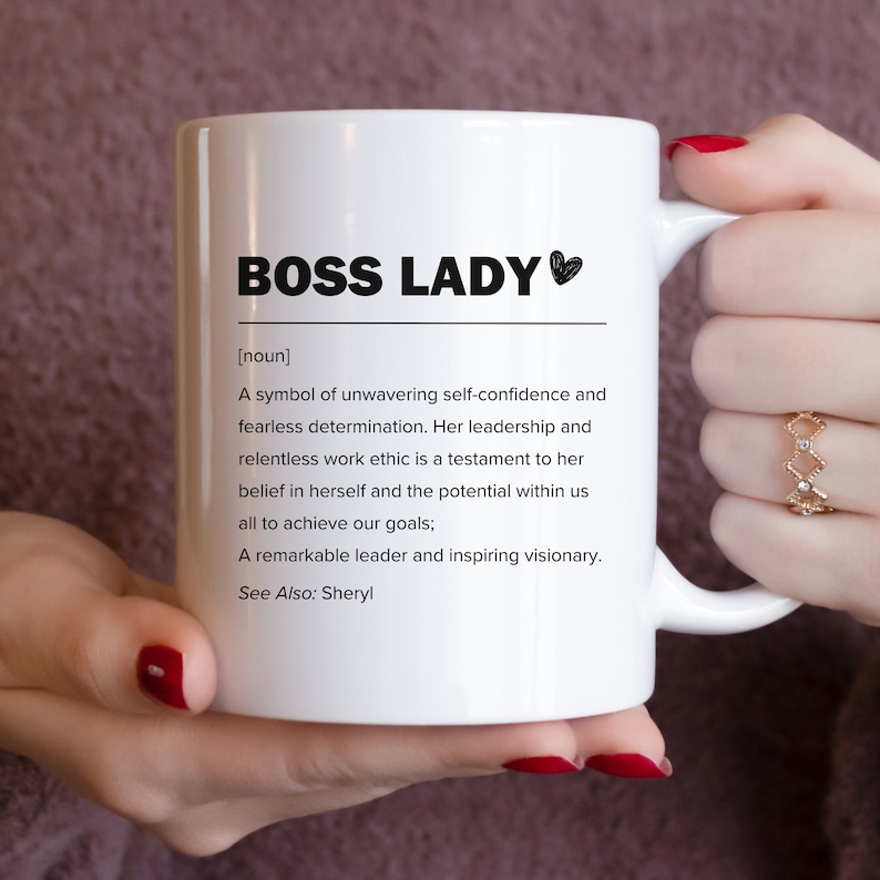 Boss Lady Mug Gift, Personalized Boss Gift, Boss Day Gift for Women