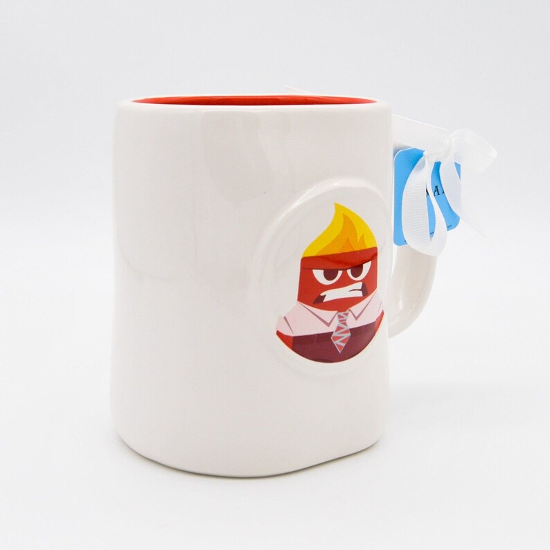 Rae Dunn Inside Out Anger Mug, fired Up Doublesided 16oz Ceramic