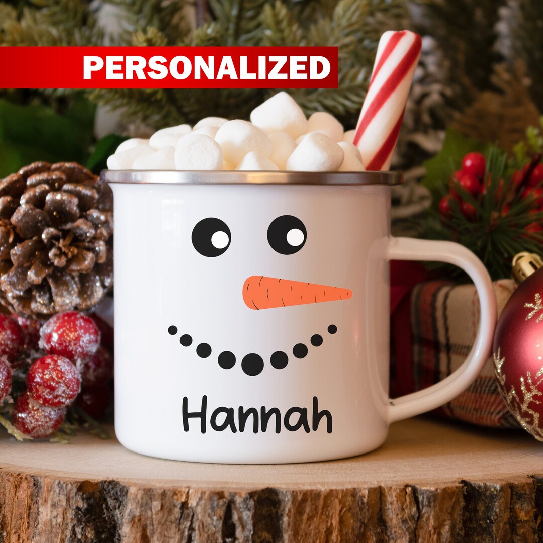 Kids Personalized Snowman Mug, Unbreakable Christmas Mug, Personalized ...