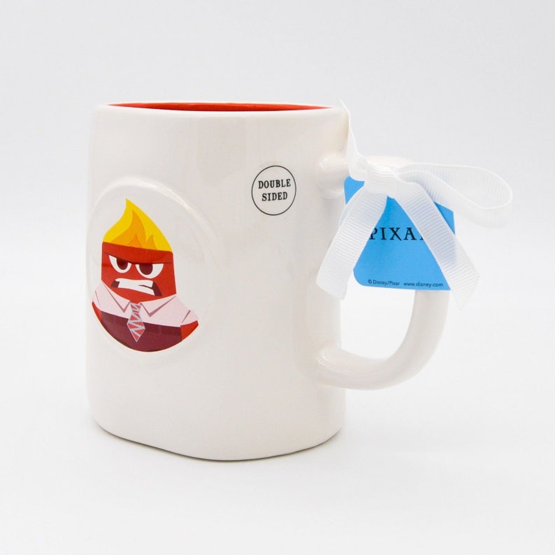 Rae Dunn Inside Out Anger Mug, fired Up Doublesided 16oz Ceramic