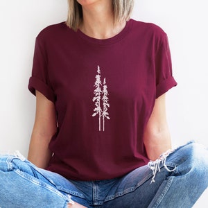 Two Pines, Pine Tree Shirt, Tree Graphic Tee, Tree Shirt, Nature Shirt, Outdoor Tshirt