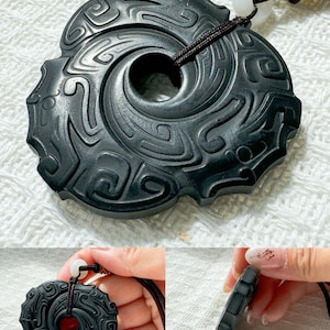 Nephrite Jade Pendant | Natural Nephrite Jade | Hand Carvings |Unique Pendant-N134