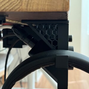 Fäste för infälld montering under skrivbordet för Elgato Wave XLR + avtagbart stativ för hörlurar/hörlurar bild 5