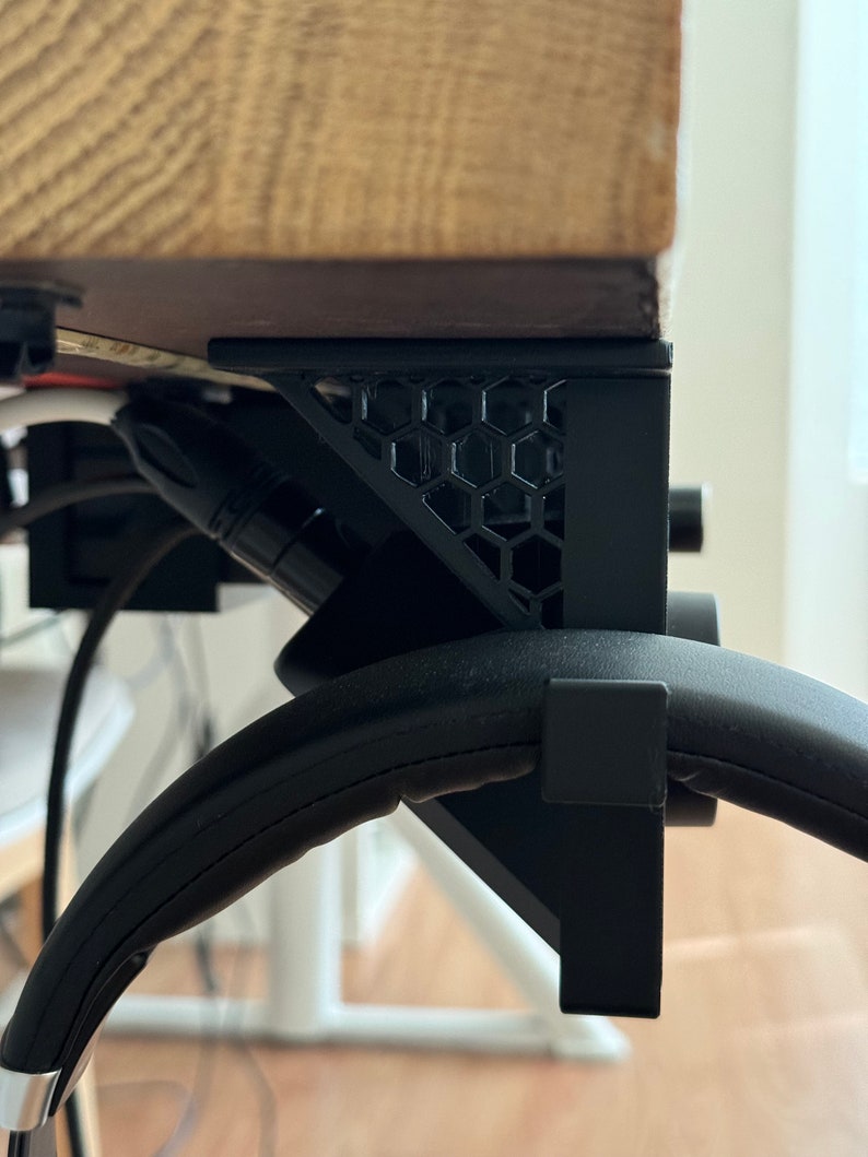 Fäste för infälld montering under skrivbordet för Elgato Wave XLR + avtagbart stativ för hörlurar/hörlurar bild 5