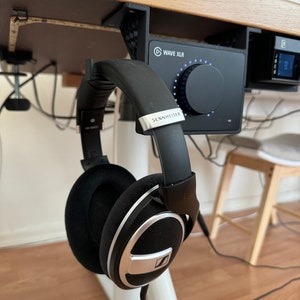 Fäste för infälld montering under skrivbordet för Elgato Wave XLR + avtagbart stativ för hörlurar/hörlurar bild 3