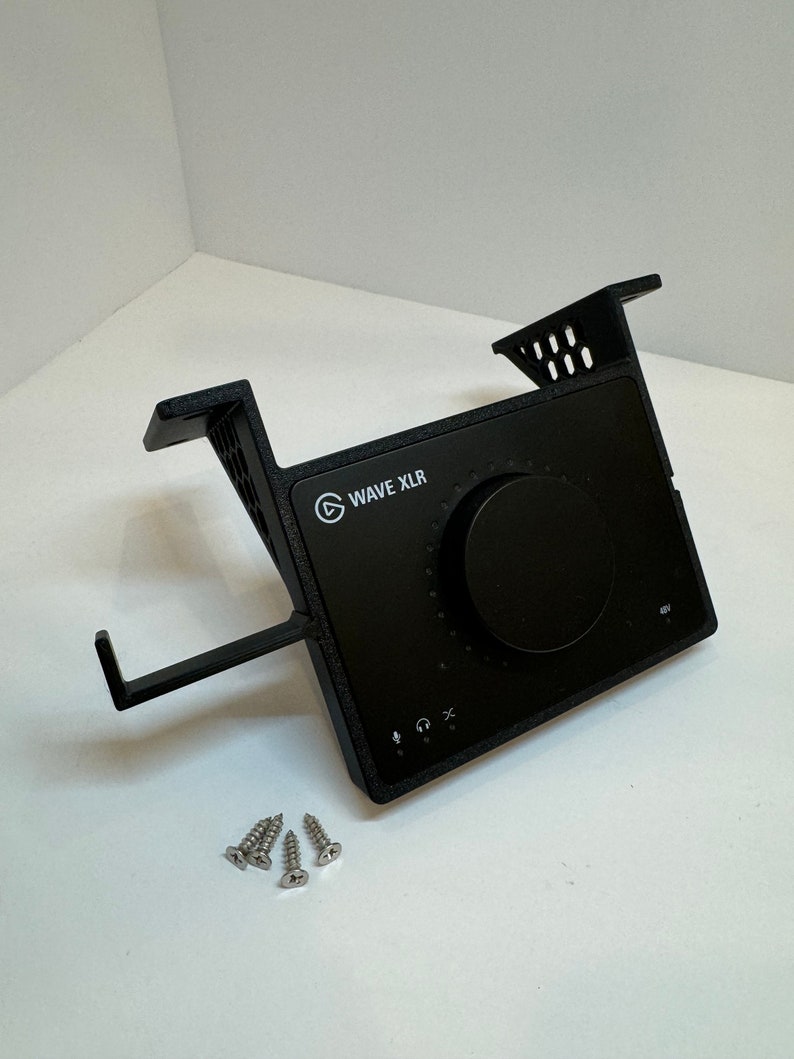 Fäste för infälld montering under skrivbordet för Elgato Wave XLR + avtagbart stativ för hörlurar/hörlurar bild 8