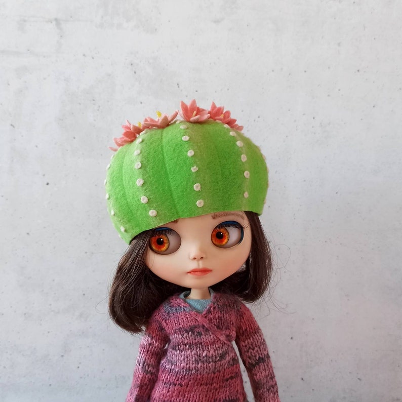 Hat for Free shipping anywhere in the nation Blythe doll Boston Mall Felted Wool Original h Handmade