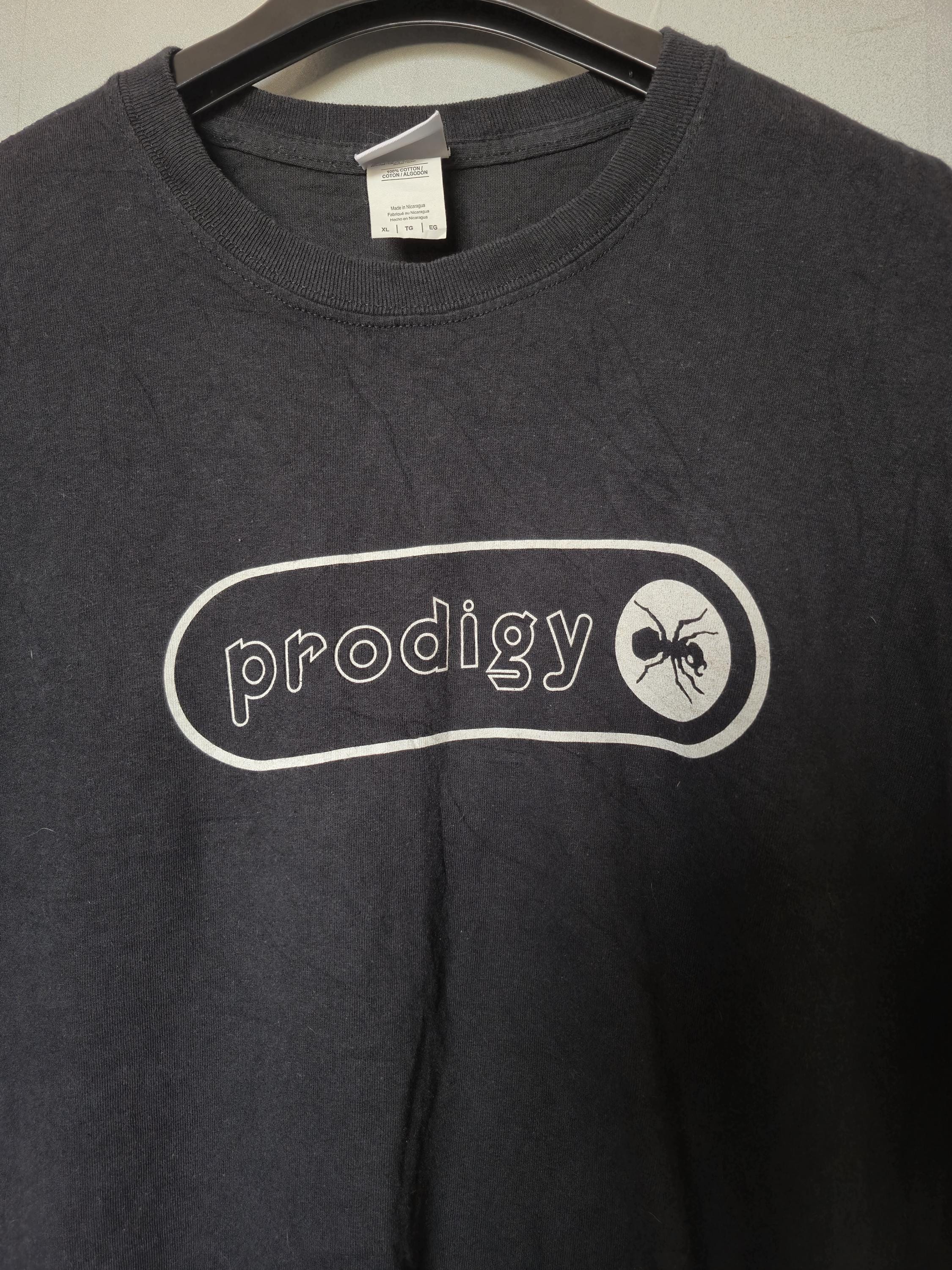 激レア　the prodigy concert crew Tシャツ　90年代 The Prodigy- 90's logo print T-shirt ・ イギリスのテクノ