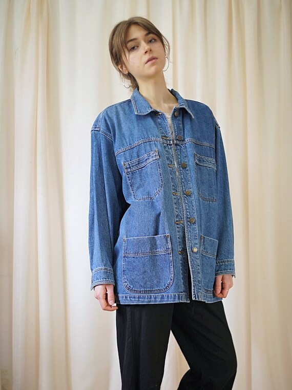 80s fashion jean jacket